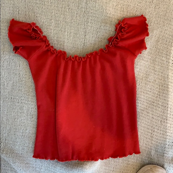 Brandy Melville Red Strapless Top - Picture 1 of 2